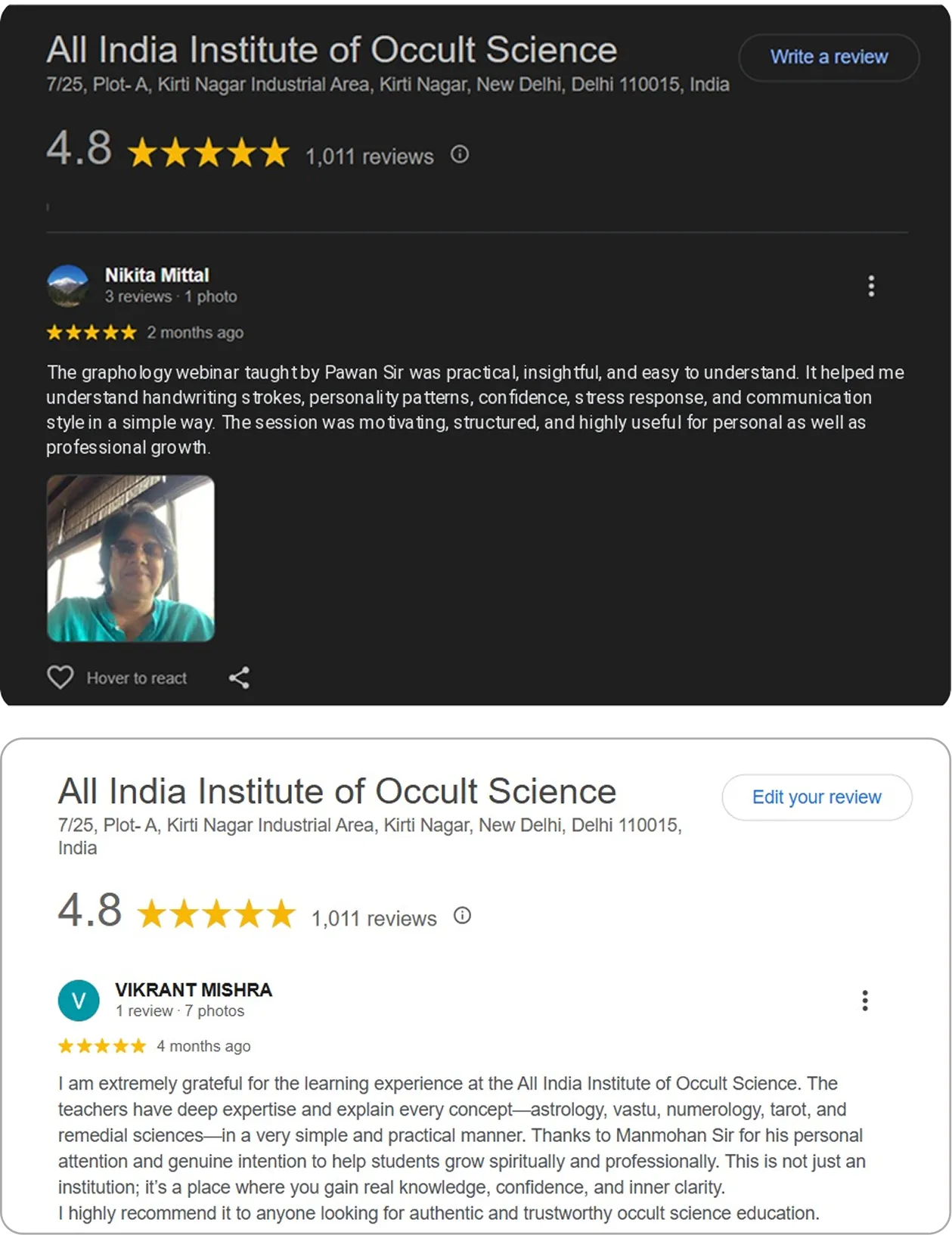 Student review